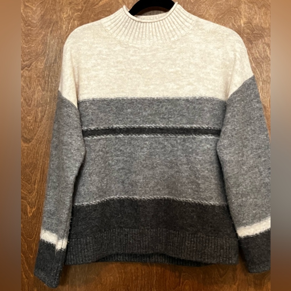 Soft oversized mock neck sweater